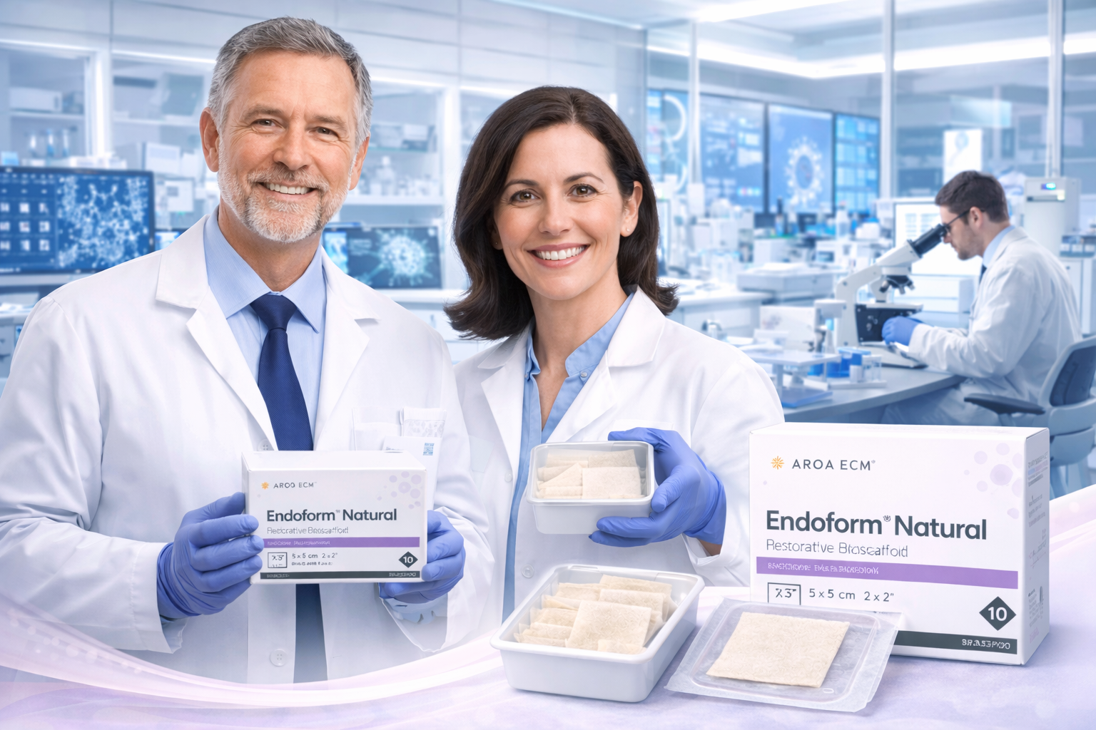 Endoform™ Anwendung – Beispielbild